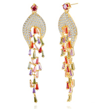 zhefan mini order Jewelry manufacturer earring fancy designer earring with gold plated